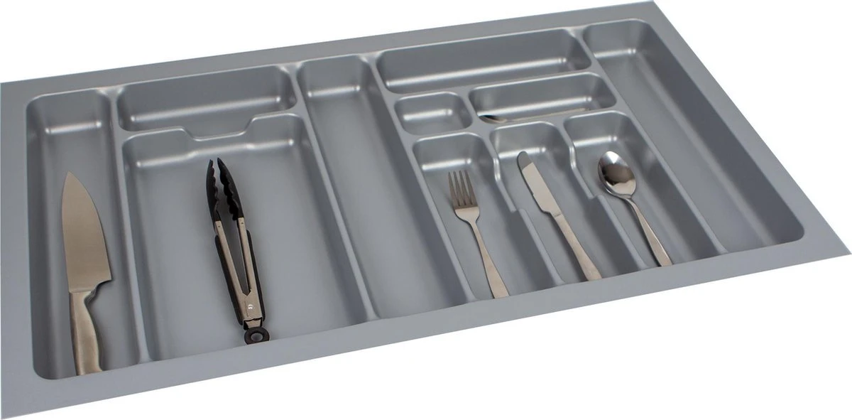 Culinorm Storex Bestekbak - Besteklade 84 Cm Breed X 49 Cm Diep - Grijs 3 Culinorm Storex Bestekbak - Besteklade 84 Cm Breed X 49 Cm Diep - Grijs