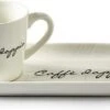 Riviera Maison Kop En Schotel Set, KoffieKop Met Tekst, Koffiemok - Caffè Solo - Wit - 195 Ml -Merkloos Winkel 1200x598 1