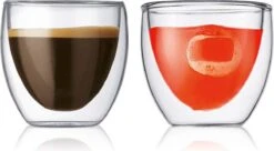 Bodum Theeglazen - Dubbelwandige Koffieglazen - 80 Ml - 6 Stuks - Carte Noire -Merkloos Winkel 1200x661 3