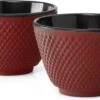 Bredemeijer - Xilin Theekopjes Rood Gietijzer (set Van Twee Stuks)