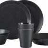 Mepal - Serviesset Bloom 8-delig – Geschikt Als Stijlvol Buitenservies - Pebble Black – Ideaal Voor Buiten En Binnen – Licht In Gewicht -Merkloos Winkel 1200x681 7