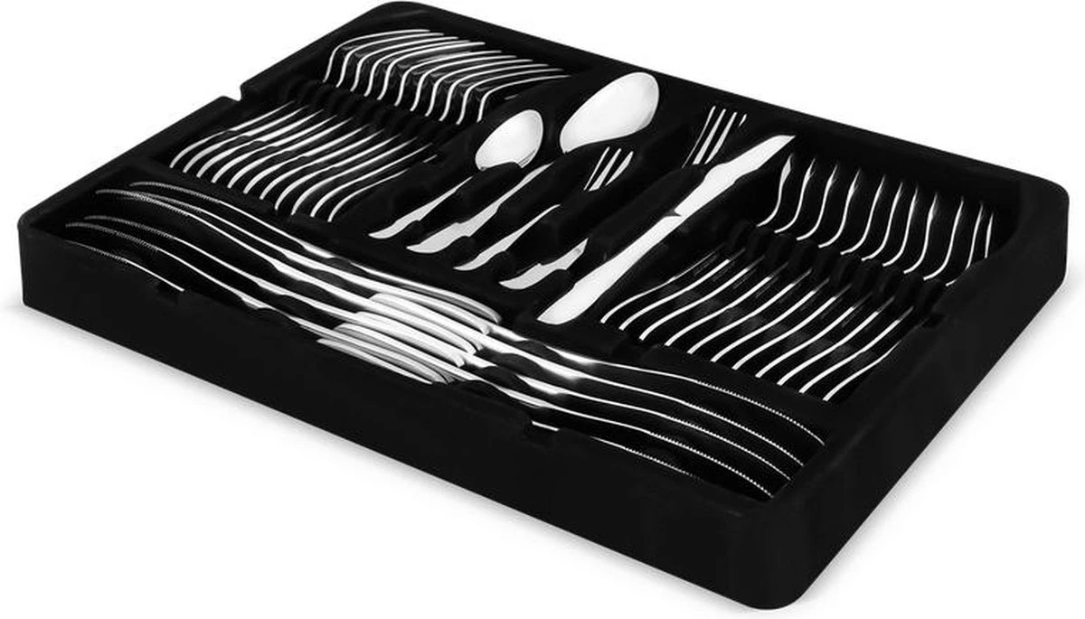 Bestekset 12 Persoons - 72-delig - Vaatwasserbestendig - Edelstaal - Roestvrijstaal 3 Bestekset 12 Persoons - 72-delig - Vaatwasserbestendig - Edelstaal - Roestvrijstaal