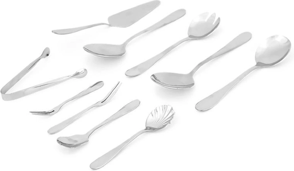 Bestekset 12 Persoons - 72-delig - Vaatwasserbestendig - Edelstaal - Roestvrijstaal 4 Bestekset 12 Persoons - 72-delig - Vaatwasserbestendig - Edelstaal - Roestvrijstaal - Afbeelding 2