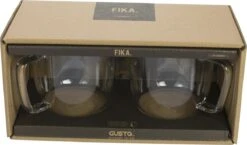 Gusta Fika - Glas - 300ml - Koffie Thee - 4 Stuks -Merkloos Winkel 1200x703 2