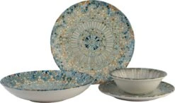 Merkloos Winkel 35 Bonna Serviesset - Luca Mosaic - 24 Delig - 6 Persoons - Porselein
