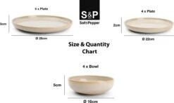 Salt&Pepper Tabo Beige - Serviesset - 4 Persoons - 12 Delig - Crème/Beige -Merkloos Winkel 1200x713 2