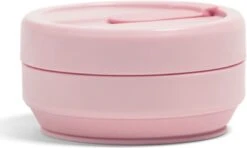 STOJO - Opvouwbare Beker - To Go - Roze - 237ml (8oz) - Herbruikbaar -Merkloos Winkel 1200x721 2