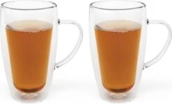 Bredemeijer - Dubbelwandig Glas Koffie/thee 320ml (set Van Twee Stuks)