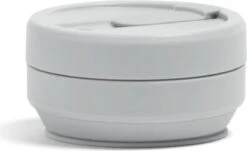 STOJO - Opvouwbare Beker - To Go - Grijs - 237ml - Herbruikbaar -Merkloos Winkel 1200x732 1
