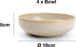 Salt&Pepper Tabo Beige - Serviesset - 4 Persoons - 12 Delig - Crème/Beige -Merkloos Winkel 1200x750 3