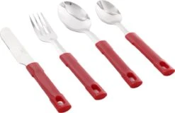 Bestekset Rood - 24 Delig- Met Bestekrek - 6 Persoons - RVS - Lepel - Mes - Vork -Merkloos Winkel 1200x775
