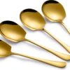 Alheco 4 Grote Opscheplepels - Groentelepel - Aardappellepel - Serveerlepel - Goud -Merkloos Winkel 1200x777 2