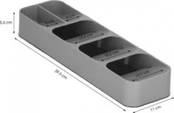 Springos Multifunctionele Bestekbak | Besteklade | Bestek Organizer | Kunststof | 39 X 11 X 5.5 CM -Merkloos Winkel 1200x782 4