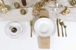 LeRijn® Serviesset Deventer 8 Persoons - 24 Delig - Licht Crème Wit Met Gouden Rand En Motief - Dinerborden - Soepborden - Dessertborden - Borden Servies - Bordenset -Merkloos Winkel 1200x793 10