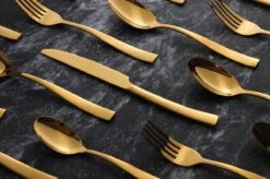 Bestekset - Bestek Goud -24 Delig-Zwitsers Kwaliteit-Complete Set-100% Roestvrijstaal-Gold 24k-Goud 24K 24 Bestekset - Bestek Goud -24 Delig-Zwitsers Kwaliteit-Complete Set-100% Roestvrijstaal-Gold 24k-Goud 24K -Merkloos Winkel 1200x799 11