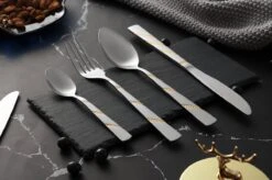 Swiss Pro+ Bestekset In Koffer-72 Delig-12 Persoons-Zwitsers Kwaliteit-Complete Set-100% Roestvrijstaal-Modern Gold -Merkloos Winkel 1200x799 15