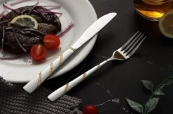 Swiss Pro+ Bestekset In Koffer-72 Delig-12 Persoons-Zwitsers Kwaliteit-Complete Set-100% Roestvrijstaal-Modern Gold -Merkloos Winkel 1200x799 20