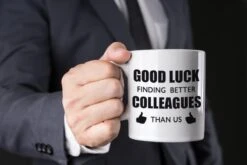 Good Luck Finding Better Colleagues Than Us Koffiemok / Theebeker - 300 Ml - Wit - Carriere Switch / VUT / Pensioen - Bedankt Cadeau Collega / Teamgenoot 6 Good Luck Finding Better Colleagues Than Us Koffiemok / Theebeker - 300 Ml - Wit - Carriere Switch / VUT / Pensioen - Bedankt Cadeau Collega / Teamgenoot -Merkloos Winkel 1200x800 180