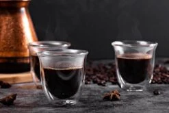 Dubbelwandige ESPRESSO Glazen Van Borosilicaat - Warme En Koude Dranken Kopjes - 70 ML - Set Van 4 -Merkloos Winkel 1200x800 221