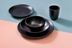 Mammoet Serviesset Moon Stoneware 6-persoons 24-delig Zwart -Merkloos Winkel 1200x800 256