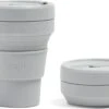 STOJO - Opvouwbare Beker - To Go - Grijs - 237ml - Herbruikbaar -Merkloos Winkel 1200x809 1