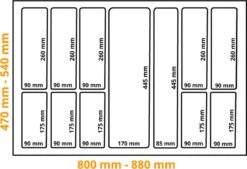 Merkloos Kunststof Bestekbak Classic Serie Antraciet, Breedte 88-80 Cm - Diepte 54-47 - Breedte En Diepte Op Maat Te Maken - Besteklade, Bestekhouder, Bestekbakken Op Maat -Merkloos Winkel 1200x823 1