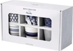 Royal Doulton Pacific - 6x Mok / Beker - Porselein - Wit / Blauw - 450 Ml - Set Van 6 Mokken 18 Royal Doulton Pacific - 6x Mok / Beker - Porselein - Wit / Blauw - 450 Ml - Set Van 6 Mokken -Merkloos Winkel 1200x842