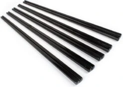 Dymund® Chopsticks - 5 Persoons Eetstokjes Set - Herbruikbaar - RVS - Zwart -Merkloos Winkel 1200x843