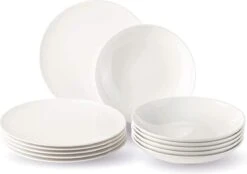 Villeroy & Boch, Vivo 19-5254-7611 Tafelservies Voor Maximaal 6 Personen, 12 Stuks, Premium Porselein, Wit -Merkloos Winkel 1200x844 3
