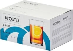 Krosno Drinkglazen - Waterglazen - 250 Ml. - 6 Delig -Merkloos Winkel 1200x847 3