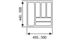Culinorm Bestekbak - Besteklade - 50 Cm Breed X 50 Cm Diep - Grijs -Merkloos Winkel 1200x850 5
