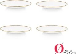 Vtwonen Serviesset - Wit-Goud - Porselein - 24-delig -Merkloos Winkel 1200x860 7