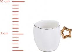 Karaca -Star- Set Van 6 Koffiekopset 80 Ml- Koffiekopjes Voor 6 Personen-Turkse Koffie-Moccakop-espressokop-12-delig, Witgoud, 6 Espressokopjes En 6 Schoteltjes, Mokkakopjes, Porselein, Koffieservies 7 Karaca -Star- Set Van 6 Koffiekopset 80 Ml- Koffiekopjes Voor 6 Personen-Turkse Koffie-Moccakop-espressokop-12-delig, Witgoud, 6 Espressokopjes En 6 Schoteltjes, Mokkakopjes, Porselein, Koffieservies -Merkloos Winkel 1200x867 9
