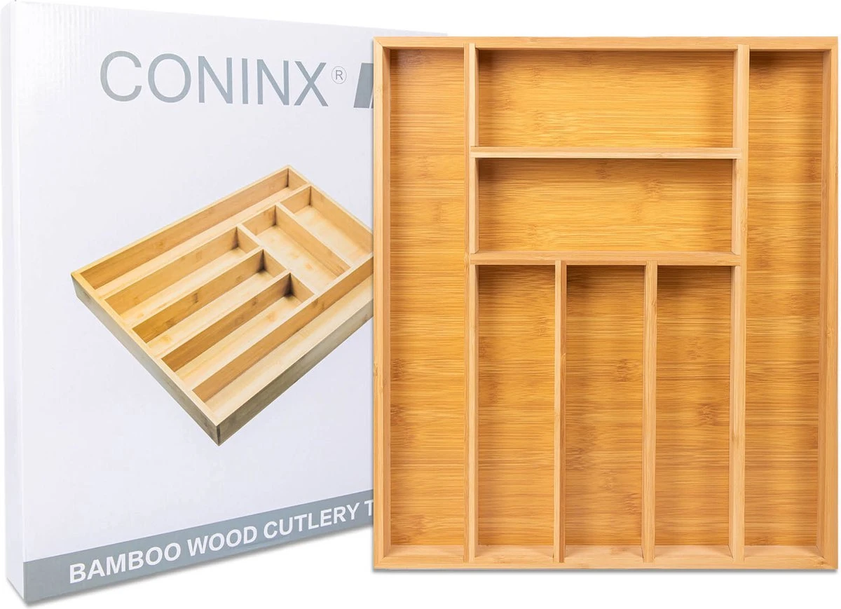Bamboe Bestekbak Van Coninx 41x47cm | Besteklade | Bestekhouder | Opbergbak | Duurzaam | Voor Laden Van 47cm Diep 10 Bamboe Bestekbak Van Coninx 41x47cm | Besteklade | Bestekhouder | Opbergbak | Duurzaam | Voor Laden Van 47cm Diep - Afbeelding 8