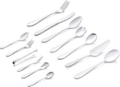 Alpina Bestekset - 70 Stuks - 12-persoons Bestek - Serveerbestek - RVS