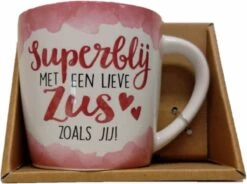 Enjoy Mok - Superblij Met Een Lieve Zus Zoals Jij - Met Binnentekst -Merkloos Winkel 1200x892 3