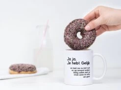 Grappige Mok Met Tekst: Jaja Je Hebt Gelijk | Grappige Cadeaus | Koffiemok | Koffiebeker | Theemok | Theebeker -Merkloos Winkel 1200x892 5