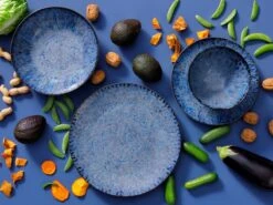 Palmer Serviesset Lester Stoneware 6-persoons 24-delig Zwart Blauw -Merkloos Winkel 1200x898 16