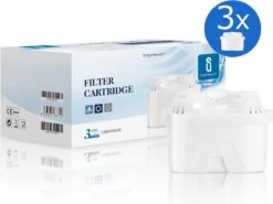 Aigostar Waterfilterpatronen Pure - 3 Stuks - Waterfilter - Filterpatronen - Brita Maxtra+ Compatible -Merkloos Winkel 1200x898