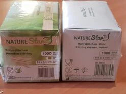 Merkloos NatureStar Wegwerp Houten Roerstaafjes 14 Cm BIO 1000 Stuks In Handige Hygiënische (dispenser)doos -Merkloos Winkel 1200x899 8