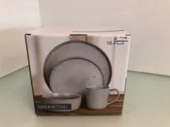 Excellent Serviesset - Servies - 16 Stuks - Aardewerk - Grijs -Merkloos Winkel 1200x900 183