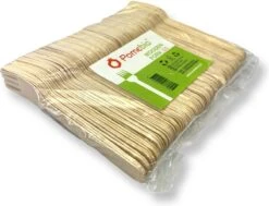Pomebio Houten Wegwerp Bestek - Vork - 100 Stuks - FSC Hout - 165mm - Wegwerp Vork - Houten Vork - FSC-Gecertificeerde Houten Vork - Duurzaam Vork - Wegwerp Bestek -Merkloos Winkel 1200x920 1