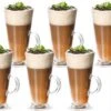 MONOO Latte Macchiato Cappuccino Glazen Met Handvat - Set Van 6 Stuks - Irish Coffee Glazen - Koffieglazen -Merkloos Winkel 1200x921 1