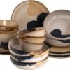 Palmer Serviesset Aquarel Stoneware 6-persoons 24-delig Beige Blauw -Merkloos Winkel 1200x927 9