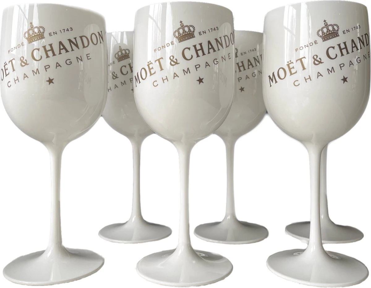 Moët & Chandon Ice - 4 Stuks Champagne Glazen (Wit) - Acryl - Horeca - EXAMEN TIP 3 Moët & Chandon Ice - 4 Stuks Champagne Glazen (Wit) - Acryl - Horeca - EXAMEN TIP