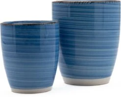 Koffiekopjes - Ocean Blue - Koffiebeker - Unieke Kleuren - Blauw - Set Van 12 Kopjes (ook Los Verkrijgbaar) - 160ML En 340ML - Porselein - Hip En Trendy -Merkloos Winkel 1200x957 1