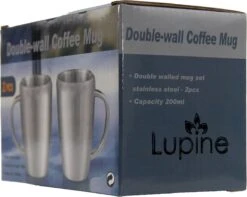 Lupine Beker RVS Dubbelwandig 200ml Lang Warm Set Van 2 Kopjes Mooie Set Bekers Van Roestvrij Staal -Merkloos Winkel 1200x959 1