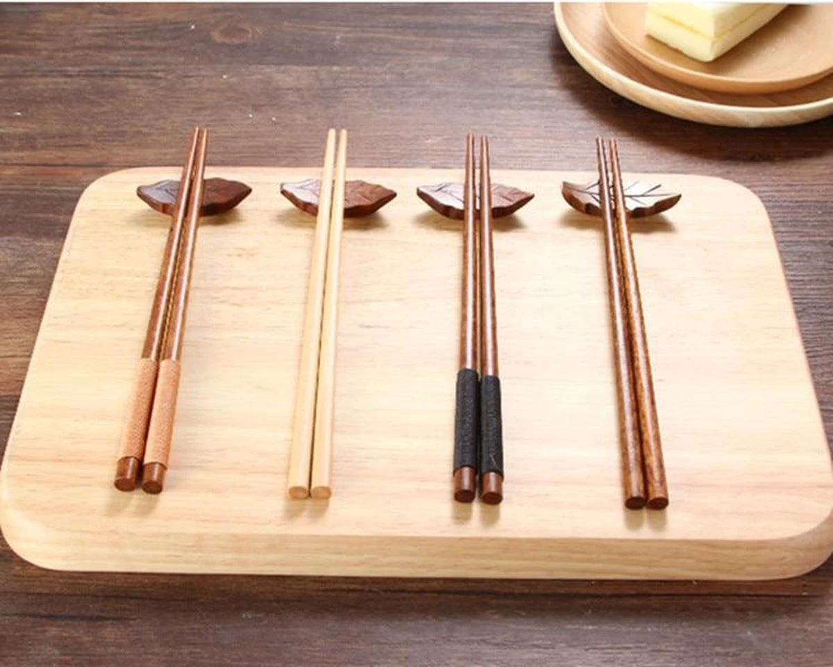 Merkloos Handgemaakte Japanse Eetstokjes - Chestnut 4 Merkloos Handgemaakte Japanse Eetstokjes - Chestnut - Afbeelding 2