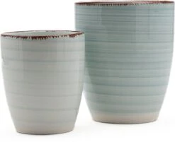 Koffiekopjes - Ocean Blue - Koffiebeker - Unieke Kleuren - Blauw - Set Van 12 Kopjes (ook Los Verkrijgbaar) - 160ML En 340ML - Porselein - Hip En Trendy -Merkloos Winkel 1200x975 5