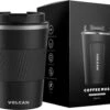 Volcan RVS Koffiebeker To Go Met Sleeve - Thermosbeker - Theebeker - Coffee - Zwart -Merkloos Winkel 1200x979 1